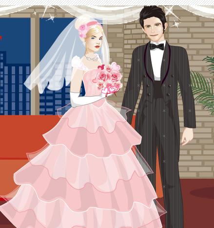 لعبة تلبيس العروسة والعريس 2012